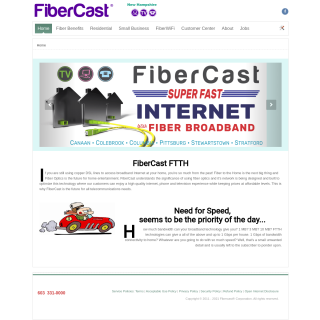 FiberCast  website