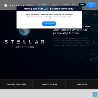  STELLAR Broadband  website
