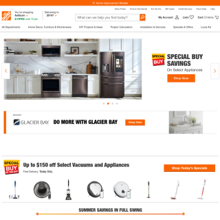  The Home Depot  website