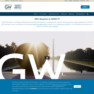  The George Washington University  aka (GWU)  website