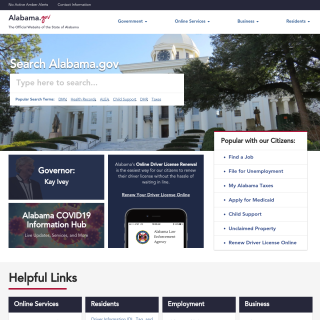  State of Alabama  aka (state.al.us, al.gov, alabama.gov)  website