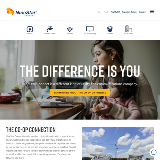  NineStar Connect  aka (Hancock Rural Telephone Company)  website