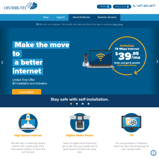 Distributel Communications Limited  website