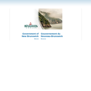 Province of New Brunswick GNB  website