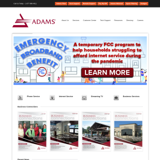  Adams TelSystems, Inc.  aka (Adams Telephone Co-Operative)  website