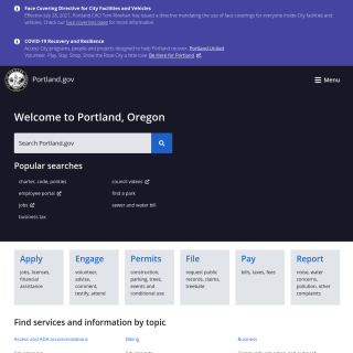 City of Portland  website