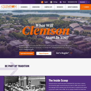  Clemson University  website