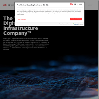 Equinix Connect - TR, Toronto (formerly Q9)  website