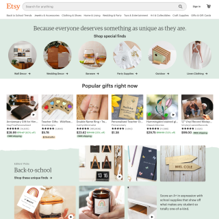  Etsy  website