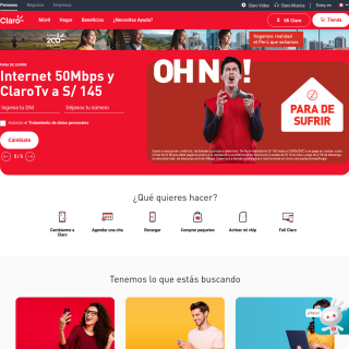  CLARO PERU  aka (Claro Perú)  website