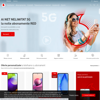 Vodafone Romania  website