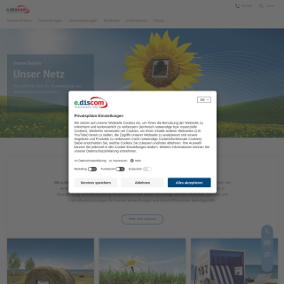 e.discom Telekommunikation GmbH  website