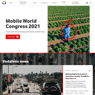 Vodafone Global Network / CW website