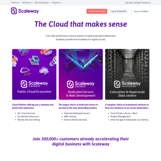  Scaleway  aka (ONLINE DEDIBOX ISDNET TIF PONEY-TELECOM)  website