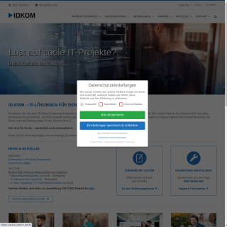IDKOM Networks  website