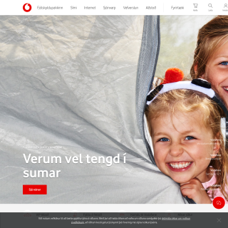 Vodafone Iceland  website