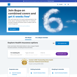  Bupa Australia Health AS132097  website