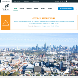 Yarra City Council  website