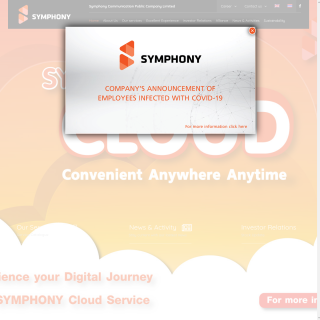 Symphony Internet Services  website