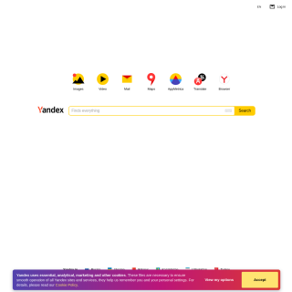  Yandex  aka (Yandex N.V. Yandex Europe B.V. Yandex Inc. Yandex Oy. Yandex GmbH Yandex LLC)  website