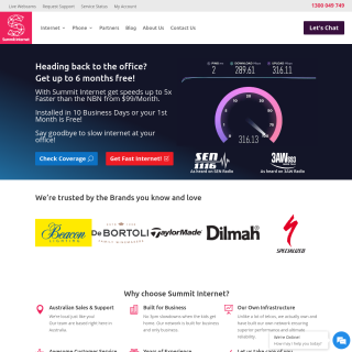 Summit Internet  website