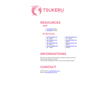  Tsukeru Networks Japan  website