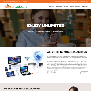 Kings Broadband  website