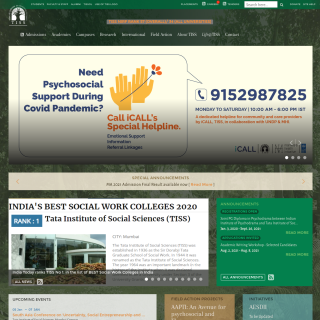  Tata Institute of Social Sciences  website