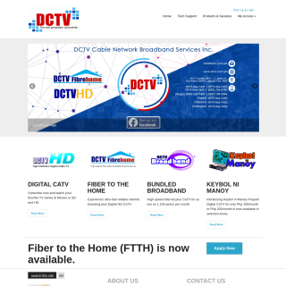 DCTV Cable Network Broadband Services  website