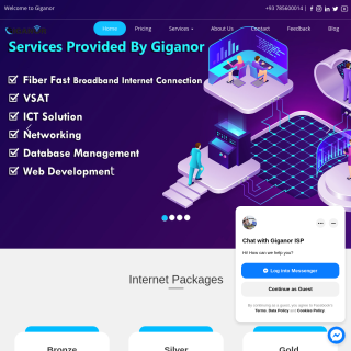 Giganor ISP  website