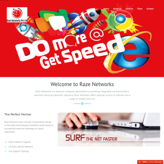 Raze Networks  website