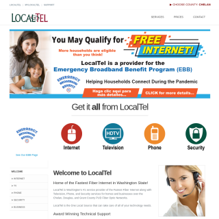 LocalTel Communications  aka (Northwest Internet)  website