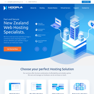 Hoopla Hosting  website