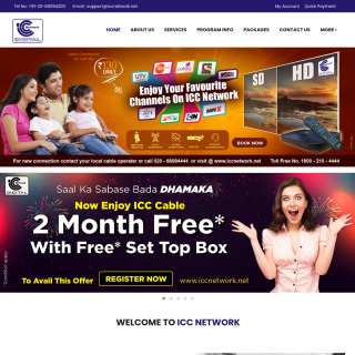 ICC Netspeed (Intermedia Cable Communication Pvt. Ltd.)  website