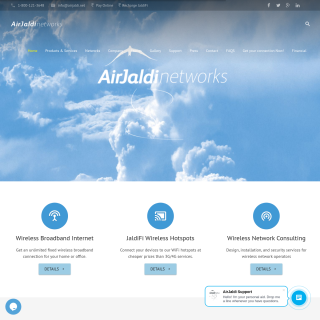  Rural Broadband Pvt. Ltd  aka (AirJaldi)  website