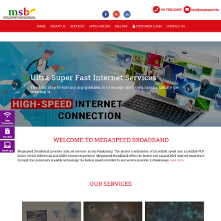  Gulbarga Megaspeed  aka (Megaspeed Broadband)  website