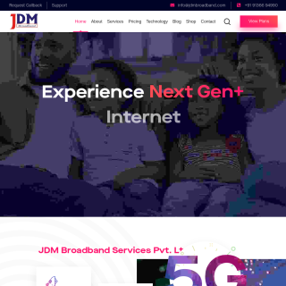 jdm broadband services  website