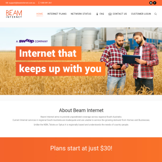 Beam Internet (Beam Barossa)  website