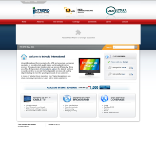 Intrepid Broadband Communication Company  website
