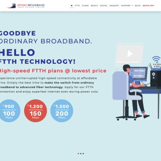 Jetway Broadband India Pvt Ltd  website