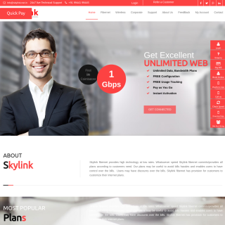  Skylink  aka (Skylink Fibernet Private LImited)  website