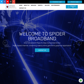 SPIDER BROADBAND PRIVATE LIMITED  website