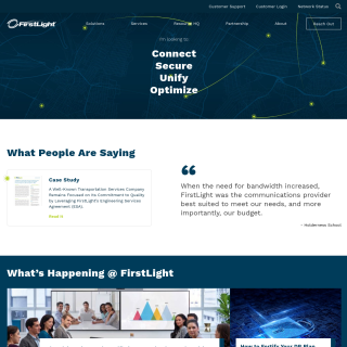 FirstLight Fiber  website