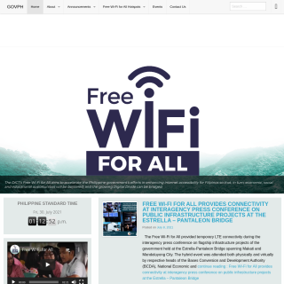 Philippine Government Free Wifi Project aka (PhGovWifi) website