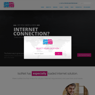 IsolNet Network Solution  website