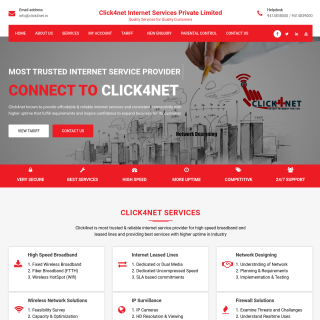 Click4net Internet Services Private Limited  website
