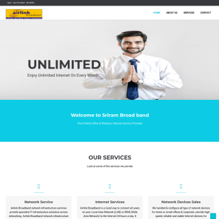 Sri Ram Broadband Services  aka (AIRLINK)  website