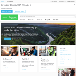Schneider Electric JP  website