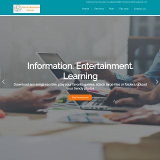 Maruthi Cable And Data aka (Maruthi Broadband) website