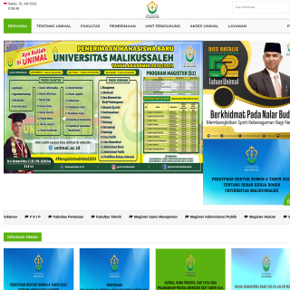 Universitas Malikussaleh  aka (unimal)  website